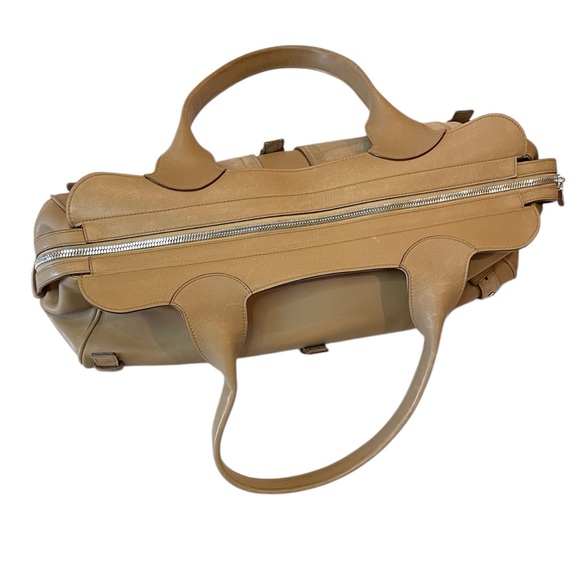 Salvatore Ferragamo Gancini Leather and Suede Expandable Hobo Bag - Picture 7 of 12